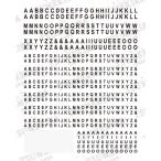 ネイル シール パーツ 文字 アルファベット ジェルネイル ツメキラ ネイルシール es ミニアルファベット ブラック ES-MNA-102 日本製