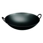 神田鉄鍋・鉄プレス両手中華鍋・33c