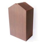 ゴミ箱 スリム 角形 インテリア モダン シンプル おしゃれ ARROWS woodie W アローズウッディW ダストボックス ブラウン