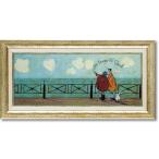 額縁 アート 樹脂フレーム 紐付き 壁掛け インテリア 飾り 絵画 芸術 作品 サムトフトシリーズ ユーパワー サム トフト 彼女の好きなハート雲