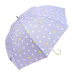 傘 アンブレラ 水玉 かわいい おしゃれ シンプル 梅雨 レディース 通勤 通学 レイングッズ プレゼント 藤田屋 婦人長傘 ドット パープル LJ-2204