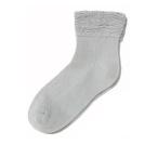 神戸生絲　コベス　婦人ゴムなしソックス (綿混)22-24cm  3222  グレー