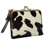 ショッピングがま口 DAICO Pisoraro(ピソラロ) ハラコ がま口二つ折りミニウォレット HOLSTEIN PR241