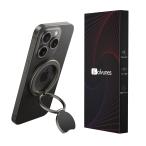 【マグネットの王】Bolvunes スマホリング MagSafe対応 スマホスタンド 超強両面マグネット バンカーリング 横縦両立 スマホ落下防止/