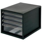 ナカバヤシ A4レターケース4段（浅3+