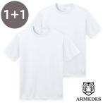2枚セット 送料無料 ARMEDES アルメデス Tシャツ インナー 接触冷感 吸汗速乾 ハニカム テックフィット 半袖 メンズ S-3XL 全4色 オールシーズン AR198
