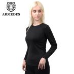 送料無料 ARMEDES アルメデス コンプレッション インナー ヒートテック 発熱 防寒 保温 長袖 起毛 レディース S-L 全4色 秋 冬 AR37