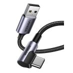 UGREEN USB Type C кабель USB A to USB C кабель L знак нейлон плетеный 3A внезапный скорость зарядка Quick Charge 3.