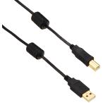  Elecom USB кабель [B] USB2.0 (USB A мужской to USB B мужской )fe свет core есть 2m черный U2C-BF20BK