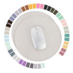 YSAGi коврик для мыши PU кожа . вода предотвращение много. цвет предотвращение скольжения тонкий коврик для мыши долговечность хороший оптическая мышь соответствует 2 шт. комплект ( круглый, Appli ko