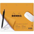 RHODIA(rotia) блокнот для заметок type коврик для мыши клик блок коврик для мыши память бумага 30 листов входит (5mm person глаз *19×23cm) PEFC засвидетельствование получение R