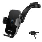 Philips ( Philips ) автомобильный беспроводной зарядное устройство пружина автоматика обнаружение Qi беспроводной зарядка автоматика открытие и закрытие 15W внезапный скорость зарядка автомобильный смартфон держатель свободный регулировка 