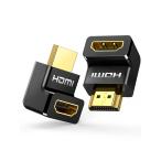 UGREEN HDMI L type изменение адаптер 90 раз +270 раз (2 шт. комплект )HDMI мужской to женский адаптер удлинение адаптер 18Gbps высокая скорость золотой me