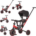 ショッピング三輪車 Bacany 子供用三輪車 7in1 三輪車 ステップ付き 折りたたみ 手押し棒 おしゃれ 1歳-6歳 コンパクト 自転車 おもちゃ 乗用玩具 幼児