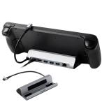 エレコム Rog Ally ASUS/Steam Deck/Claw A1M MSI 対応 USB-C ハブ ドッキングステーション ドック 6in