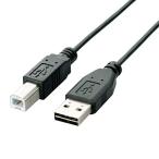  Elecom USB кабель [B] USB2.0 (USB A мужской to USB B мужской ) двусторонний коннектор 1.5m черный U2C-DB