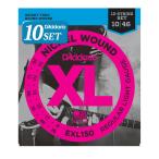 D'Addario ダダリオ エレキギター弦 XL Nickel .010-.046 12弦 Super Light 10セット EXL150 【国