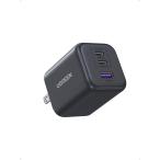 UGREEN 45W быстрое зарядное устройство GaN (2*USB-C+1*USB-A) type-c[PSE технология стандарт согласовано /PD3.0 соответствует /45W внезапный скорость зарядка / темно синий 