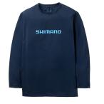 爆買 シマノ 　ドライロゴTシャツ ロングスリーブ 　SH-022Z 　ネイビー 　XS 　( 2026年 3月新製品 )