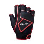 がまかつ 　CORDURA ( R ) トーナメントグローブ ( 5本切 ) 　GM-7293 　ブラック×レッド 　M 　( 2023年 春夏新製品 )