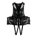 がまかつ 　アルテマシールドプロ フローティングベスト 　GM6005 　ブラック( BLACK WORKS ) 　LL 　( 2025年 6月新製品 )