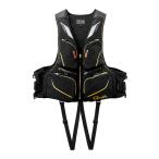 ( 先行予約 ) 　がまかつ 　フローティングベスト 　GM6007 　ブラック×ゴールド 　L 　( 2026年 3月新製品 )