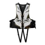 ( 先行予約 ) 　がまかつ 　フローティングベスト 　GM6007 　ブラック×ホワイト 　L 　( 2026年 3月新製品 )