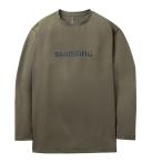  Shimano dry Logo футболка длинный рукав SH-022Z хаки S ( 2026 год 3 месяц новый товар )