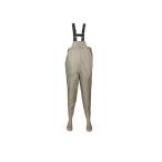 阪神素地 水産長靴 (先丸・塩ビ底) (胸当付) F-91 ベージュ 26cm