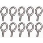 アイボルト ステンレス製 M6 10本セット M6 × L12 シルバー 銀 ネジ ボルト SUS 304 ステンレス鋼