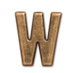 【4個までなら送料290円（郵便）OK】アルファベットパーツ　亜鉛合金　φ0.5×H1.8cm【お取り寄せ】