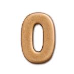 【4個までなら送料290円（郵便）OK】ナンバーパーツ　亜鉛合金　φ0.5×H1.8cm【お取り寄せ】