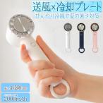 扇風機 ハンディファン 小型 手持ち 冷却プレート 軽量 USB 卓上扇風機 ミニ扇風機 熱中症対策 FJ9020