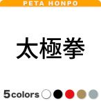 カッティングステッカー 太極拳 サ