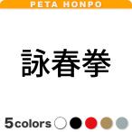 カッティングステッカー 詠春拳 サ