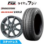 【新品 軽自動車】N-BOX タント スタッドレスタイヤ ホイール4本セット 155/65R14 ブリヂストン ブリザック VRX2(限定) エルベ エステローザEST-8S 14インチ