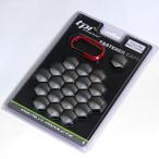 TPI ナット/ボルトキャップ ブラッククローム （21HEX) アウトレット品（パッケージの劣化・汚れがあります）