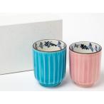 【送料無料】京焼　土渕　陶あん　交趾唐草　夫婦湯呑 /お茶のふじい・藤井茶舗