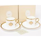 【送料無料】クリスチャンディオール　ブロッシュディオール　デミカップ＆ソーサー2客　dior-12/お茶のふじい・藤井茶舗