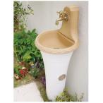 スタンドウォッシュ　カラー　ディーズガーデン　おしゃれ　立水栓　水栓柱　かわいい　軽くて強度のあるFRP製　プロバンス風　南欧風　レンガ調