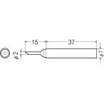 【太洋電機産業】 goot グット 替こて先　ＰＸ−２・３系／ＳＶＳ系用　PX-2RT-2C