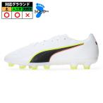  Puma King 20 Match WIDE HG/AG PUMA футбол шиповки обувь широкий земля искусственный газон PUMA White-Glowing Red-Yellow Alert (108467-01)