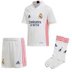KIDS R・マドリードホームミニキット (IHW21)アディダス(adidas) ジュニア　レプリカ　ユニホーム　半袖　上下セット　パンツ　ソックス　