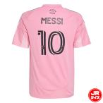 アディダス 24-25 キッズ インテルマイアミ CF ホーム レプリカ ユニフォーム 10 メッシ adidas サッカー シャツ 半袖 クラブチーム ジュニア Jr 子供 (KQI97)