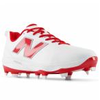  бейсбол New balance отметка шиповки FuelCell 1000 PU Molded NewBalance бейсбол обувь бейсбол шиповки часть . средняя школа бейсбол шнур модель WHITE RED (M10009AX2E)