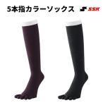 エスエスケイ（SSK）5本指カラーソックス　（裏補強）【野球・ソフト】ストッキング　ソックス 五本指(ya1501)