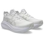 ショッピングマラソン アシックス asics メンズ ランニングシューズ ゲル ニンバス 27 GEL NIMBUS 27 1011B958 100カラー ホワイト マラソン クッション 通気性 快適性 ホールド感 LSD