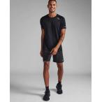 2XU two время z You мужской обвес футболка AERO TEE короткий рукав "дышит" легкий отражающий . Logo MR6557A BLK/SRF черный почтовая доставка использование возможно 