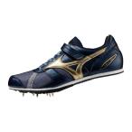 ミズノ mizuno 陸上スパイク 走り幅跳び フィールドジオ LJ JAPAN U1GA2540 01カラー オールウェザートラック専用 ネイビー ゴールド
