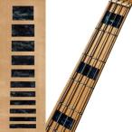 Jockomo ジャズベース ブロック/BLACKパール ギターに貼る インレイステッカー